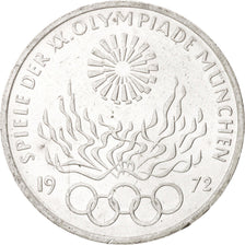 Coin, GERMANY - FEDERAL REPUBLIC, 10 Mark, 1972, Stuttgart, MS(63), Silver