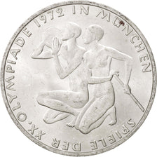 Coin, GERMANY - FEDERAL REPUBLIC, 10 Mark, 1972, Hamburg, MS(63), Silver, KM:132