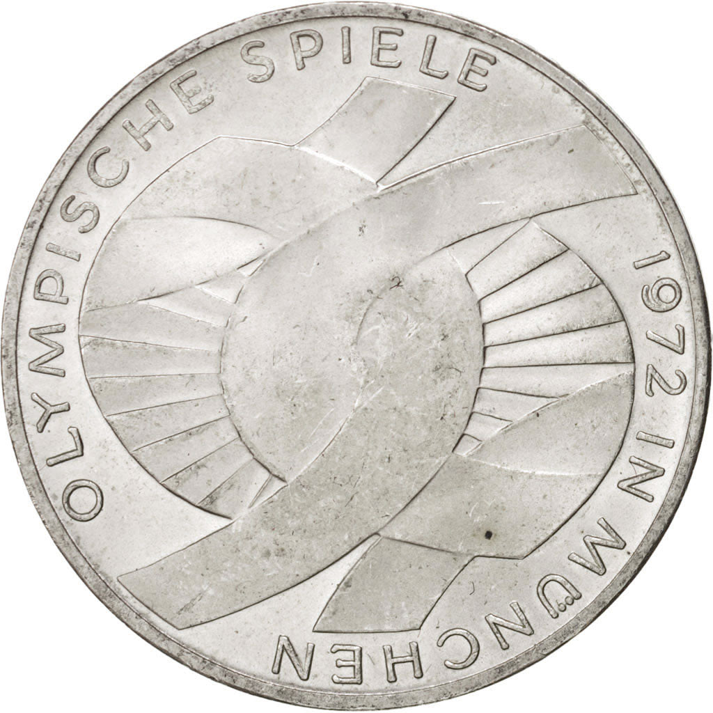 Coin, GERMANY - FEDERAL REPUBLIC, 10 Mark, 1972, Munich, MS(60-62), Silver