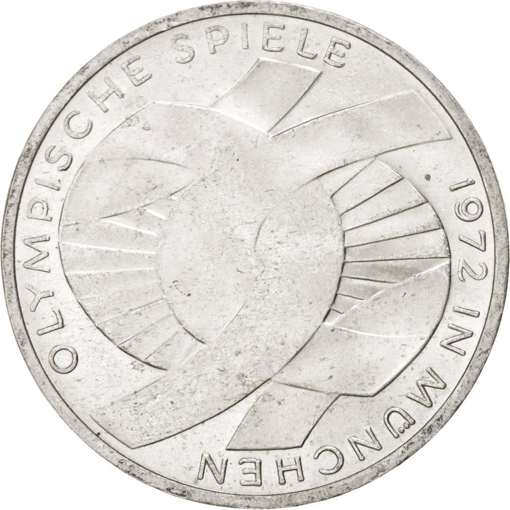 Coin, GERMANY - FEDERAL REPUBLIC, 10 Mark, 1972, Stuttgart, MS(63), Silver