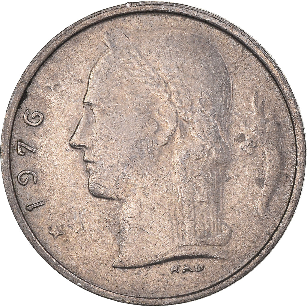 Coin, Belgium, Franc, 1976, EF(40-45), Copper-nickel, KM:143.1