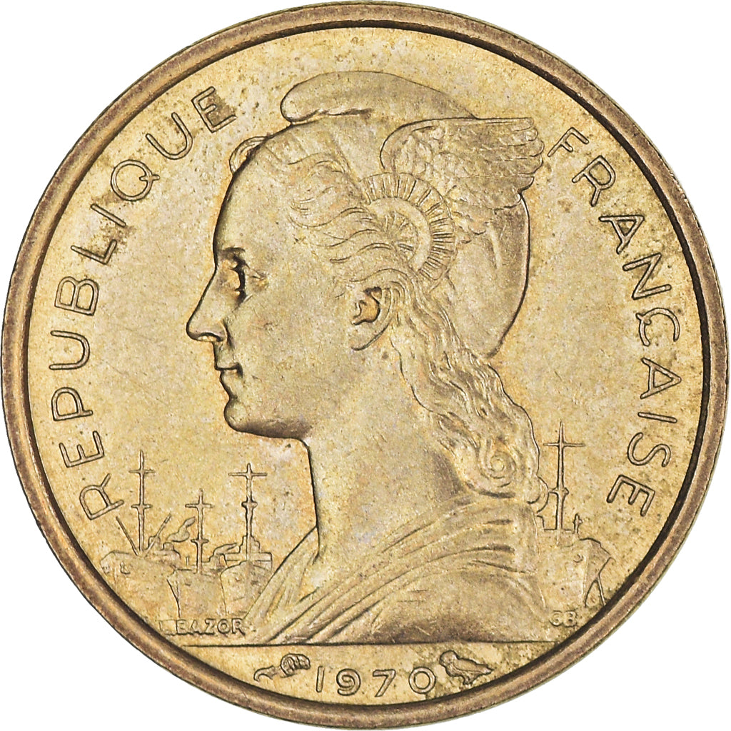 Monnaie, Territoire français des Afars et des Issas, 10 Francs, 1970, Paris
