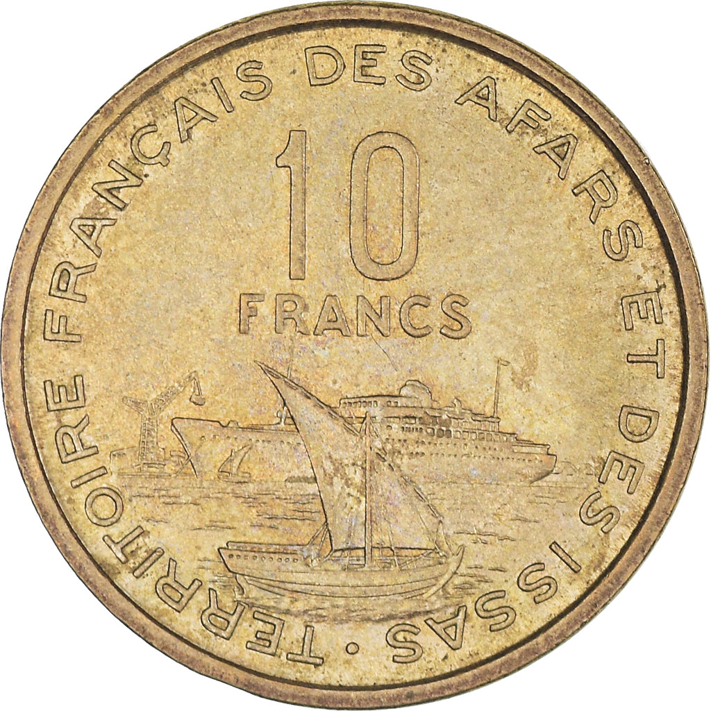 Monnaie, Territoire français des Afars et des Issas, 10 Francs, 1970, Paris