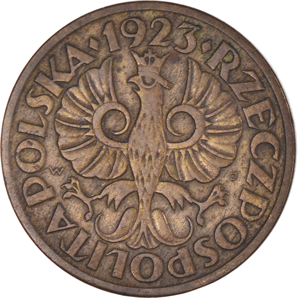 Munten, Polen, 5 Groszy, 1923, Warsaw, FR+, Tin, KM:10