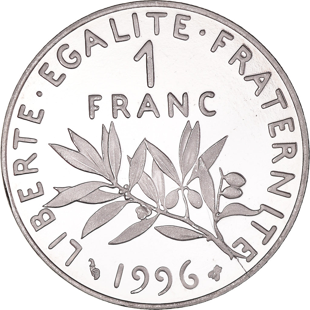 Moneta, Francja, Semeuse, Franc, 1996, Paris, BE, MS(65-70), Nikiel, KM:925.2