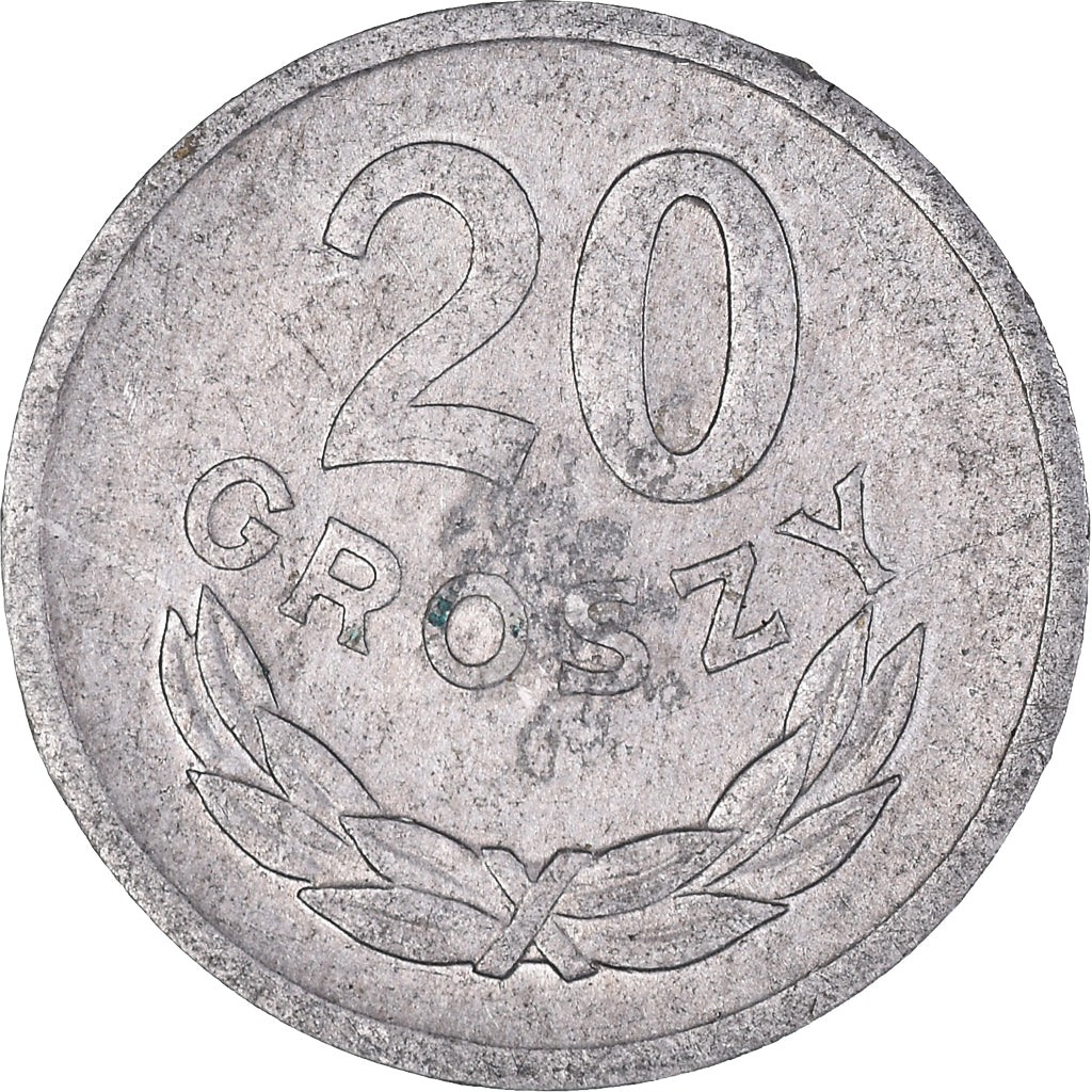 Moneta, Polonia, 20 Groszy, 1969, Warsaw, MB+, Alluminio, KM:A47