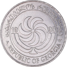 Moneta, Georgia, 10 Thetri, 1993, BB, Acciaio inossidabile, KM:79