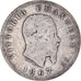 Moneta, Italia, Vittorio Emanuele II, Lira, 1867, Milan, MB, Argento, KM:5a.1