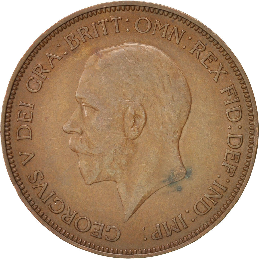 Coin, Great Britain, George V, Penny, 1935, EF(40-45), Bronze, KM:838