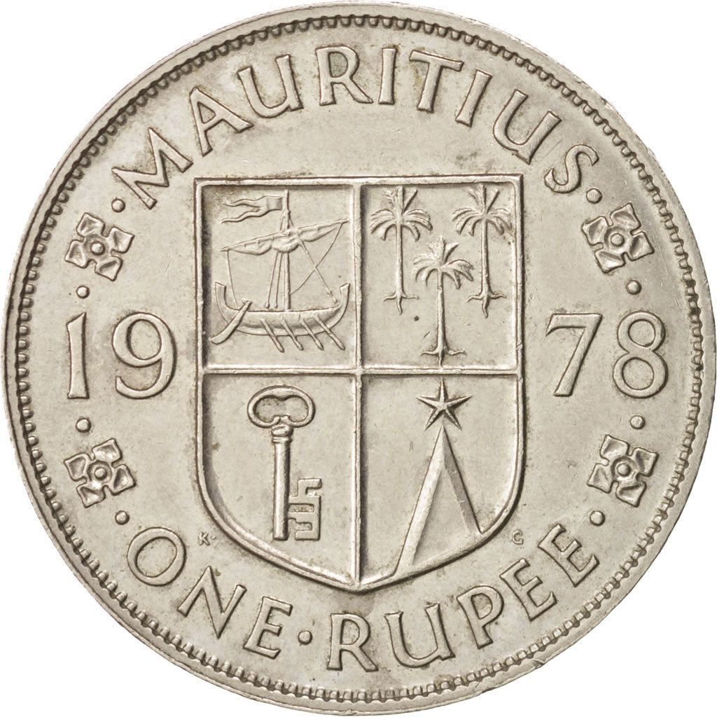 Monnaie, Mauritius, Elizabeth II, Rupee, 1978, TTB+, Copper-nickel, KM:35.1