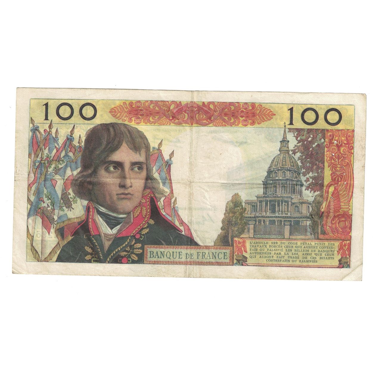 Francja, 100 Nouveaux Francs, Bonaparte, 1964, W296, VF(30-35), Fayette:59.26