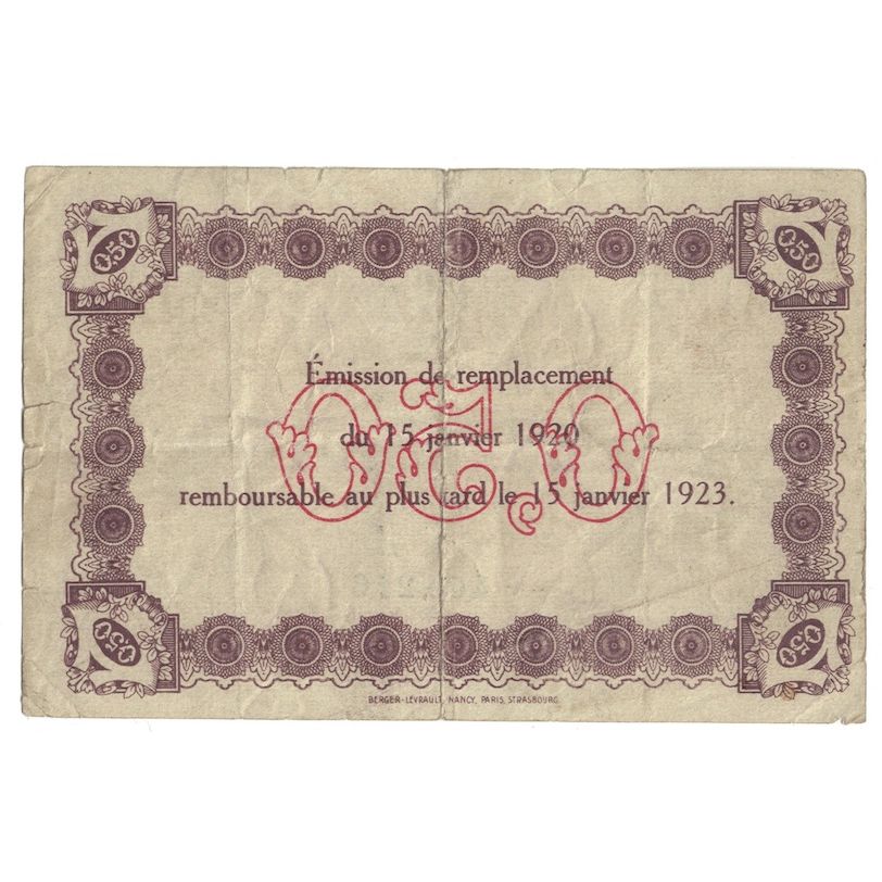 France, Le Havre, 50 Centimes, 1920, Chambre de Commerce, EF(40-45), Pirot:68-20