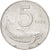 Moneda, Italia, 5 Lire, 1954, Rome, MBC+, Aluminio, KM:92
