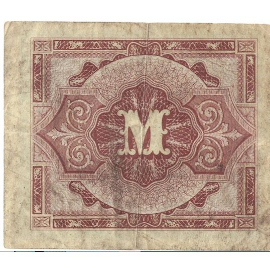 Billete, 1/2 Mark, 1944, Alemania, KM:191a, BC