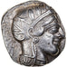 Ática, Tetradrachm, ca. 454-404 BC, Athens, Prata, AU(55-58), SNG-Cop:31
