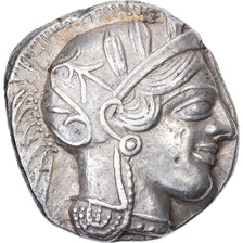 Attyka, Tetradrachm, ca. 454-404 BC, Athens, Srebro, AU(50-53), SNG-Cop:31