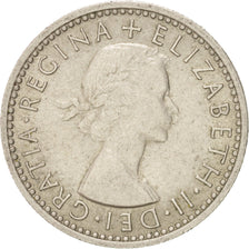 Coin, Great Britain, Elizabeth II, 6 Pence, 1964, EF(40-45), Copper-nickel
