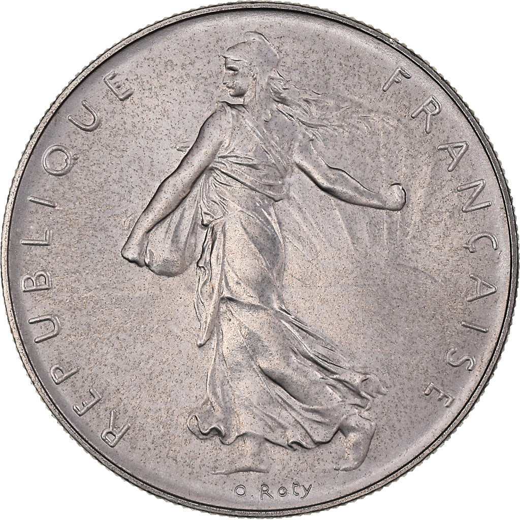Münze, Frankreich, Semeuse, Franc, 1975, Paris, FDC, STGL, Nickel, KM:925.1