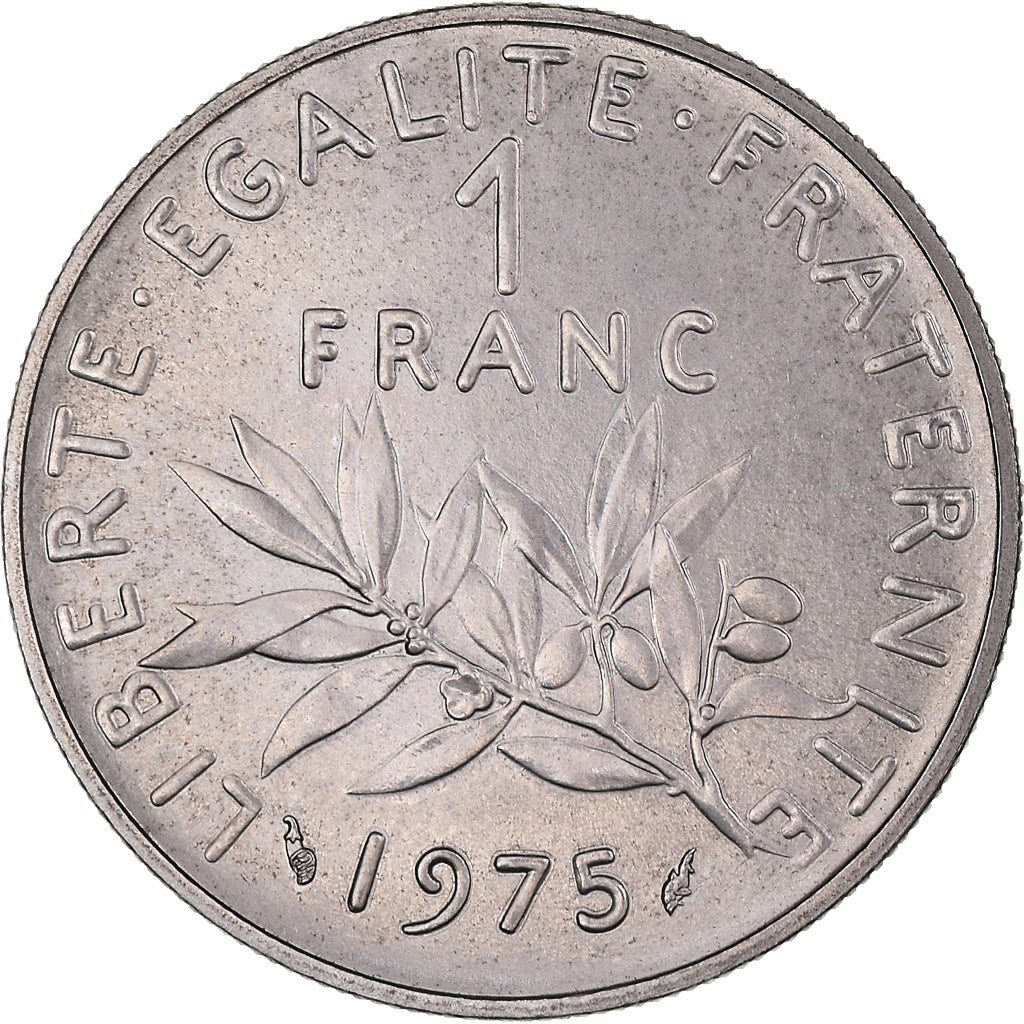 Münze, Frankreich, Semeuse, Franc, 1975, Paris, FDC, STGL, Nickel, KM:925.1
