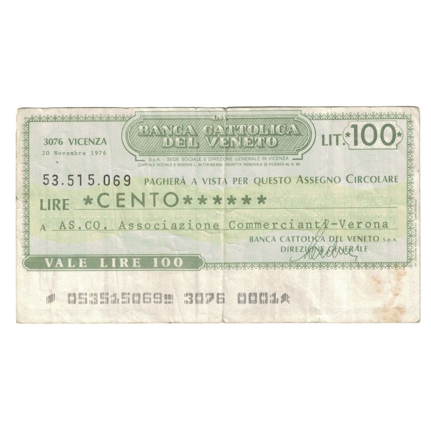 Banconote, Italia, 100 Lire, 1976, 1976-09-20, Verona, BB+