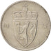 Monnaie, Norvège, Olav V, 50 Öre, 1975, SUP, Copper-nickel, KM:418