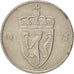 Coin, Norway, Olav V, 50 Öre, 1975, AU(55-58), Copper-nickel, KM:418