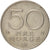 Moneta, Norwegia, Olav V, 50 Öre, 1975, AU(55-58), Miedź-Nikiel, KM:418
