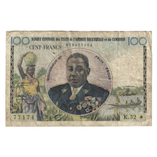Billet, États de l'Afrique équatoriale, 100 Francs, Undated (1961-62), KM:1e