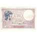 Francja, 5 Francs, Violet, 1939, N.61683, AU(50-53), Fayette:4.10, KM:83