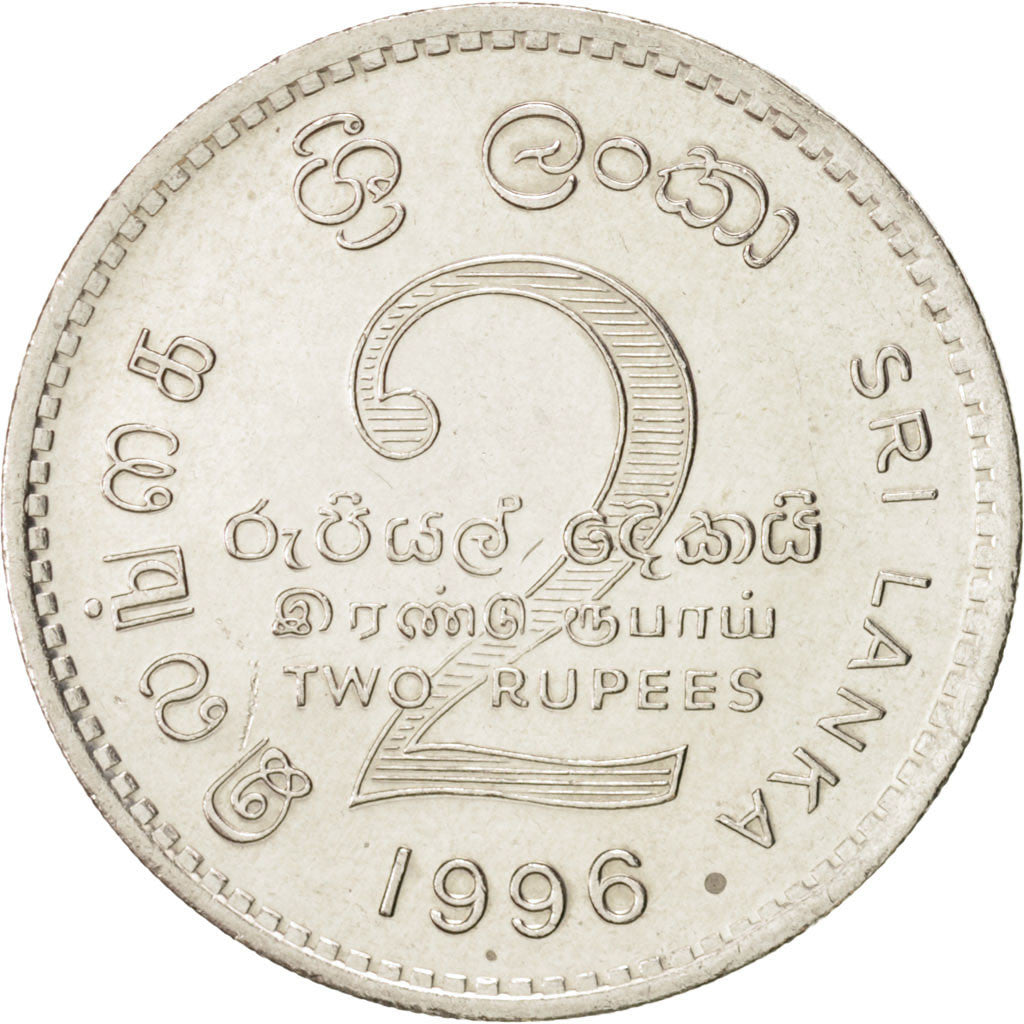 Monnaie, Sri Lanka, 2 Rupees, 1996, SPL+, Copper-nickel, KM:147