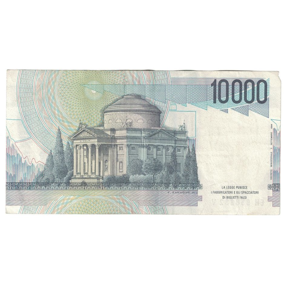 Banknot, Włochy, 10,000 Lire, 1984, 1984-09-03, KM:112d, EF(40-45)