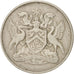 Moneda, TRINIDAD & TOBAGO, 25 Cents, 1972, Franklin Mint, MBC, Cobre - níquel
