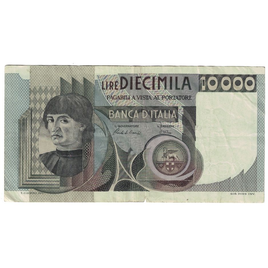 Banknote, Italy, 10,000 Lire, 1980, 1980-09-06, KM:106b, EF(40-45)