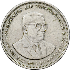 Coin, Mauritius, Rupee, 1987, EF(40-45), Copper-nickel, KM:55