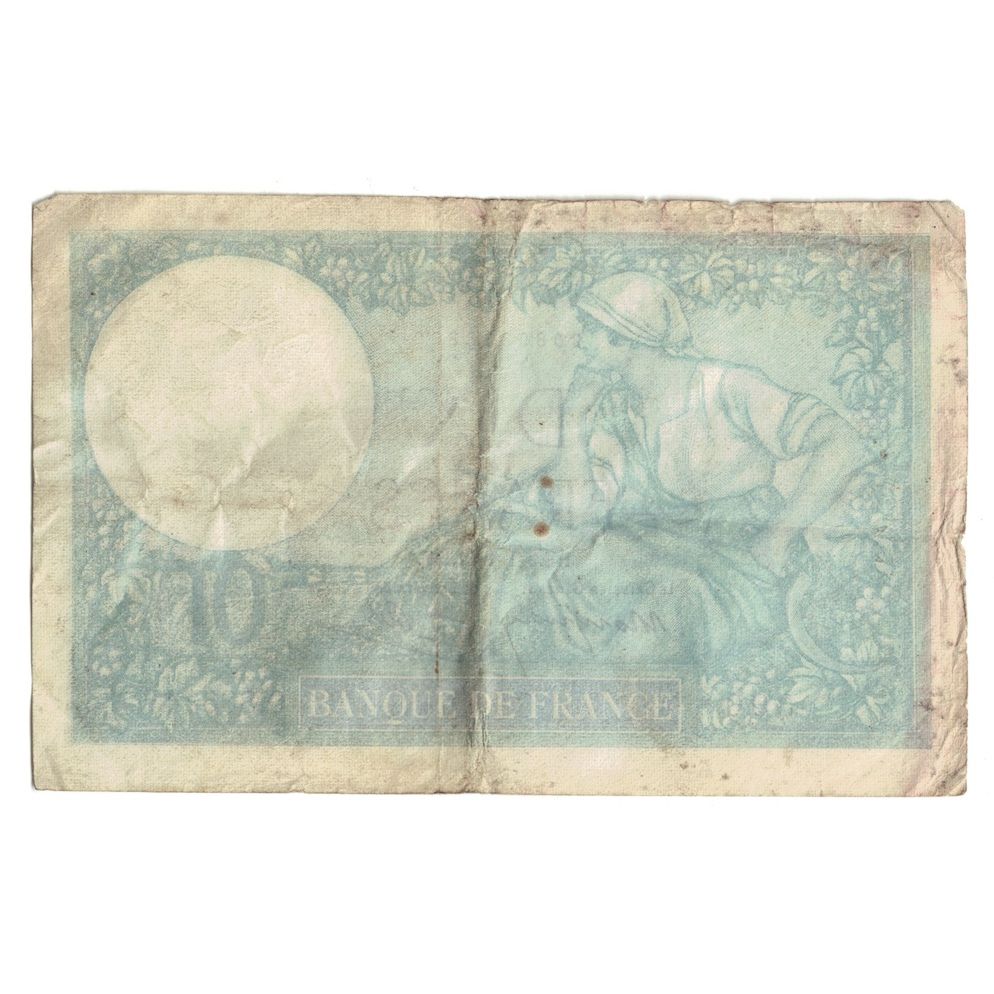 Francia, 10 Francs, Minerve, 1941, O.83574, MB, Fayette:7.27, KM:84