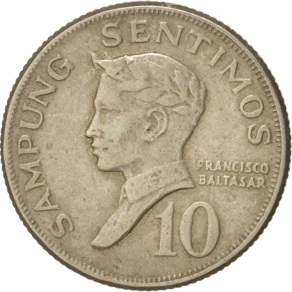 Moneta, Filippine, 10 Sentimos, 1972, BB, Rame-nichel, KM:198