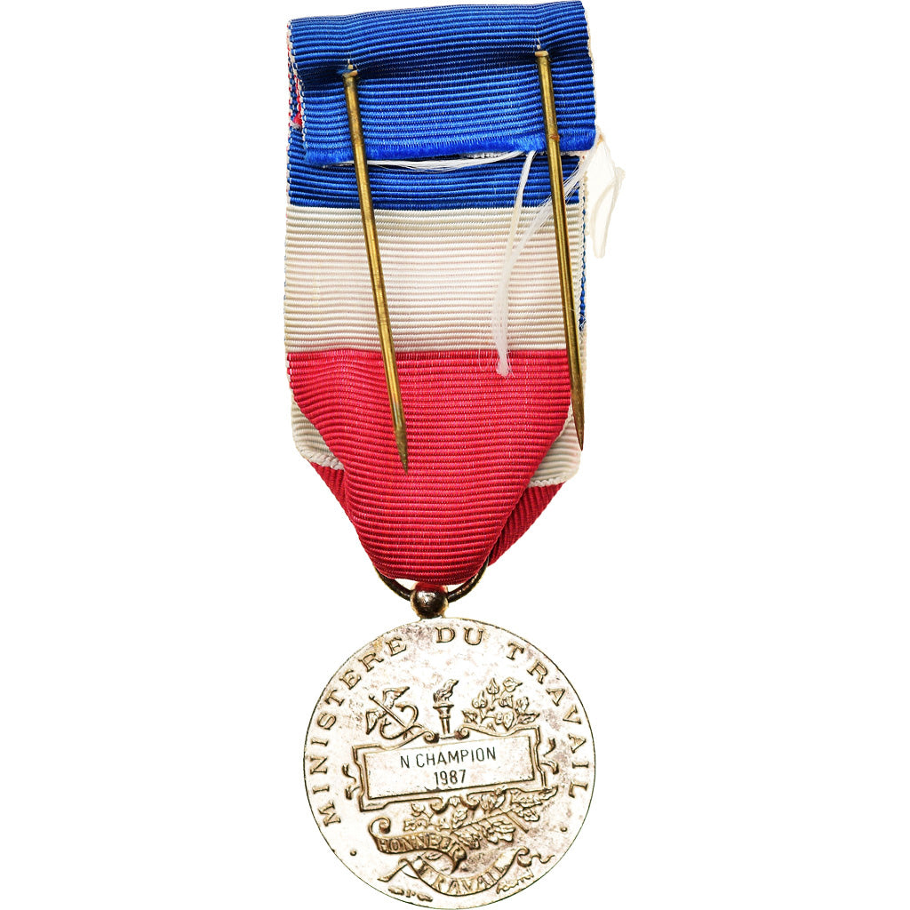 Frankreich, Médaille d'honneur du travail, Medaille, 1987, Excellent Quality