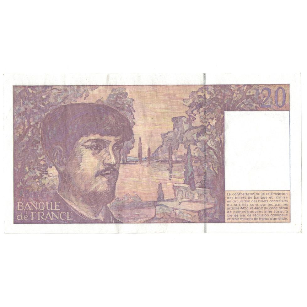 Francia, 20 Francs, Debussy, 1997, H.054, SPL, Fayette:66ter.02A54, KM:151i