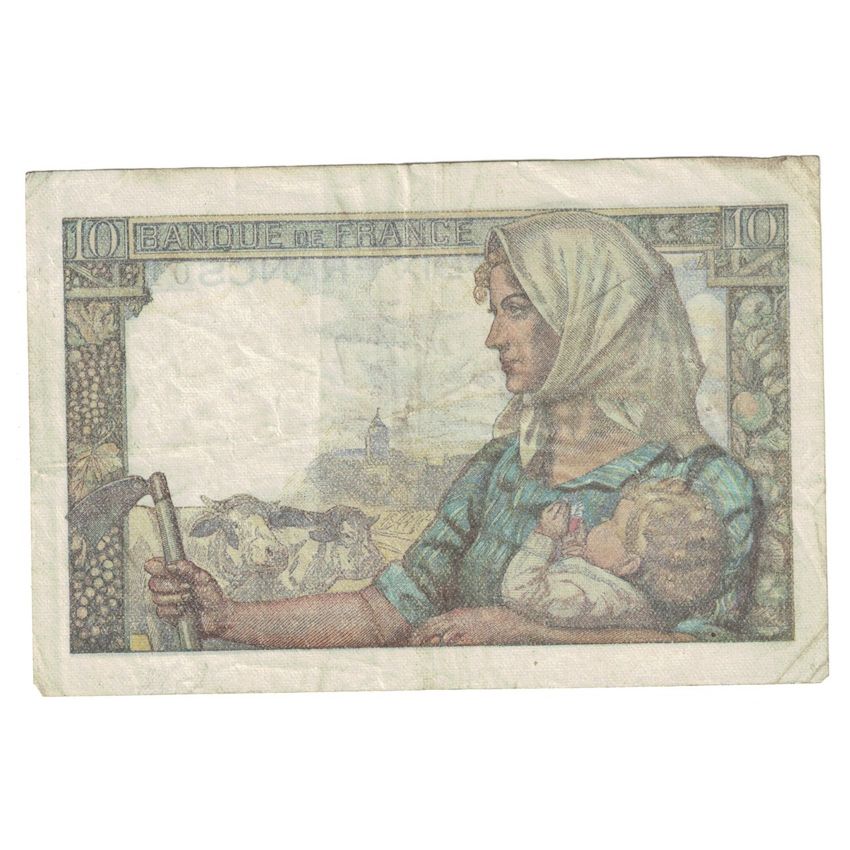 Francja, 10 Francs, Mineur, 1949, K.170, VF(30-35), Fayette:8.20, KM:99f