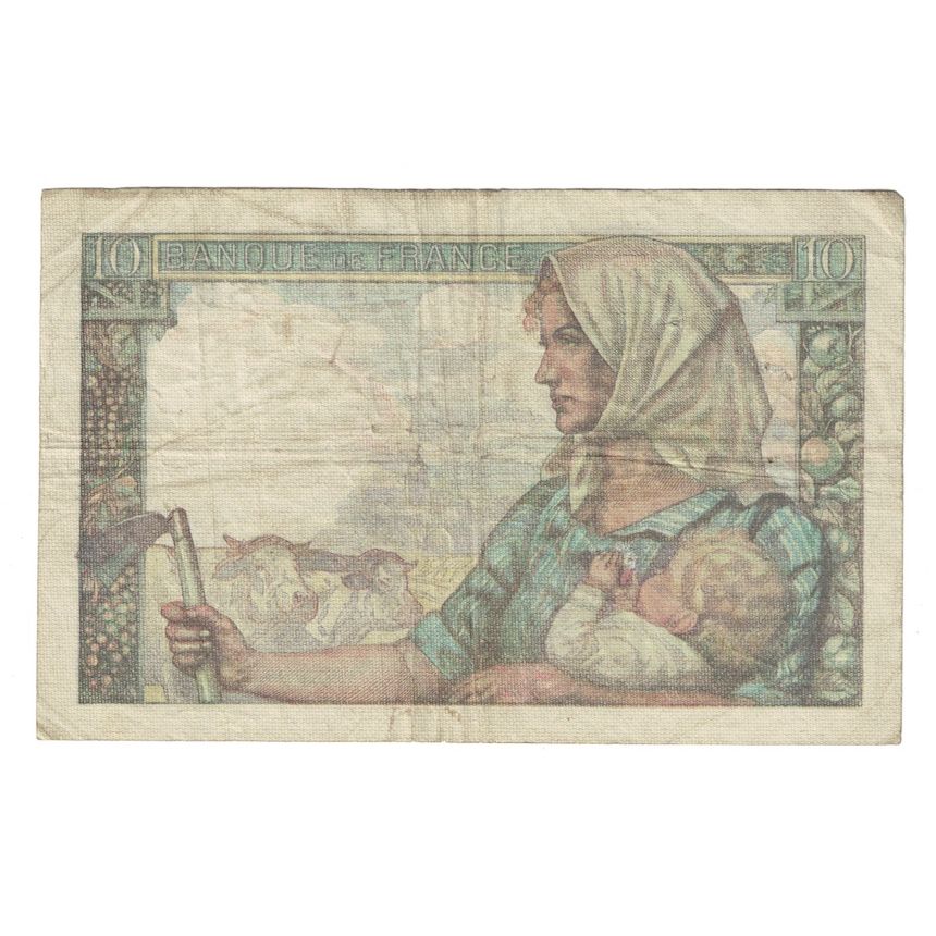 Francja, 10 Francs, Mineur, 1946, Y.113, VF(20-25), Fayette:8.15, KM:99e