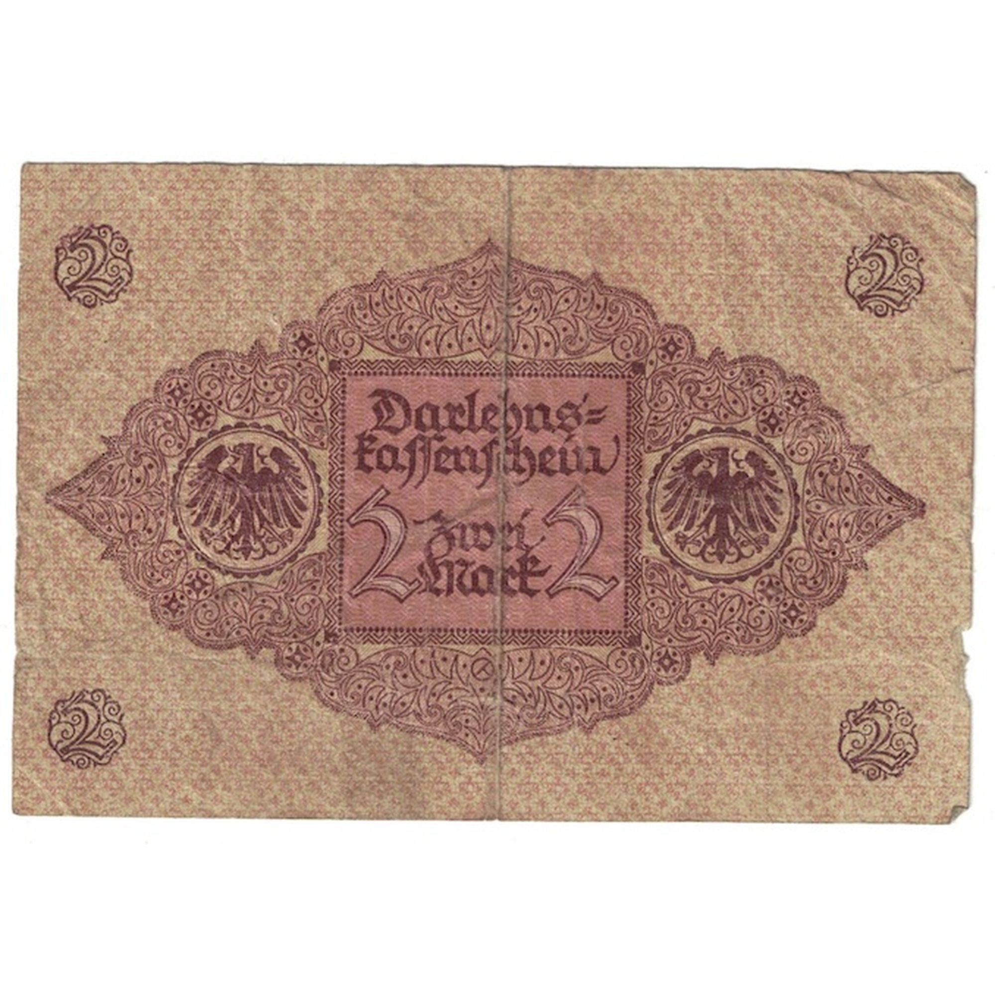 Banknot, Niemcy, 2 Mark, 1920, 1920-03-01, KM:59, VF(20-25)