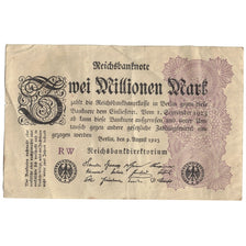 Geldschein, Deutschland, 2 Millionen Mark, 1923, 1923-08-09, KM:103, SS
