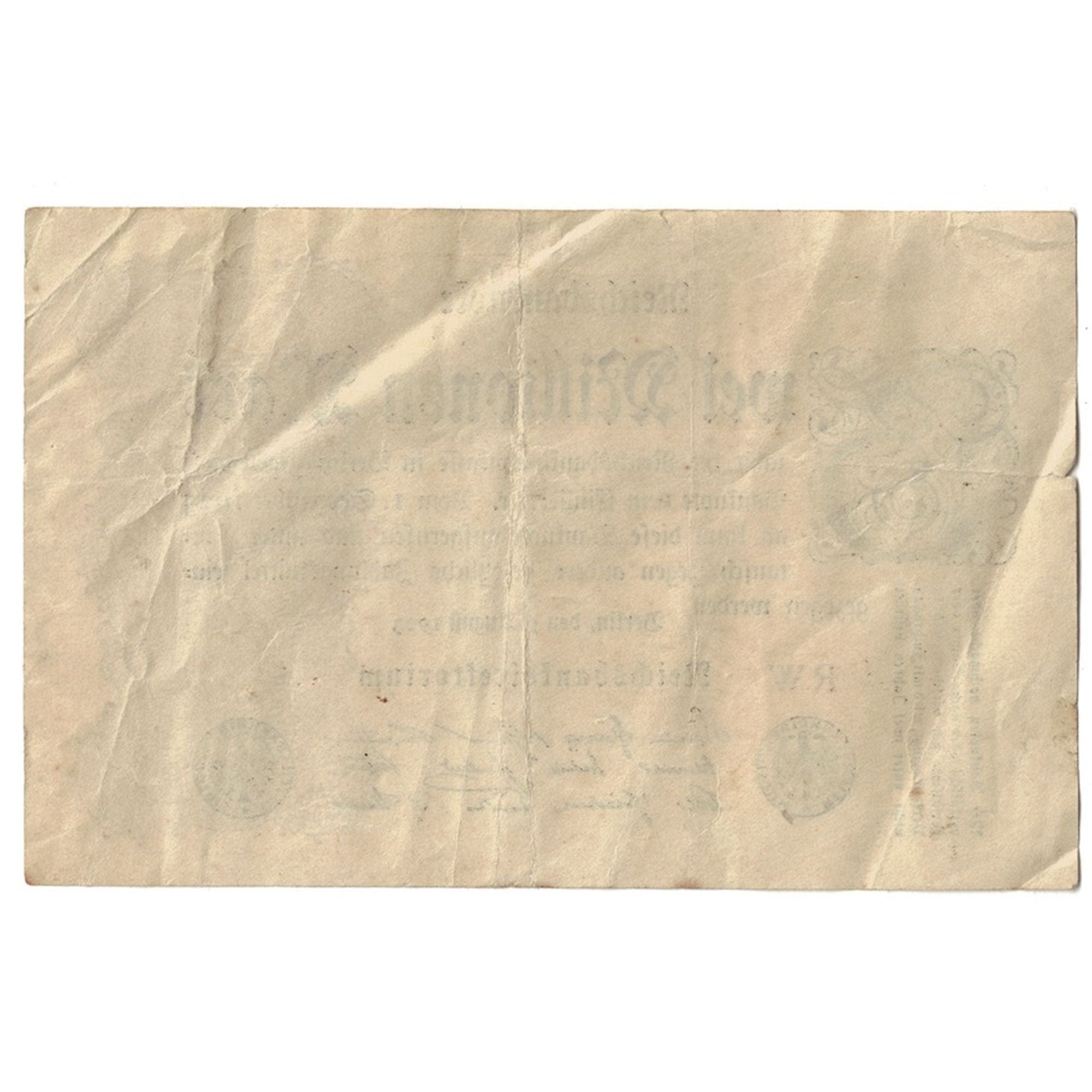 Geldschein, Deutschland, 2 Millionen Mark, 1923, 1923-08-09, KM:103, SS