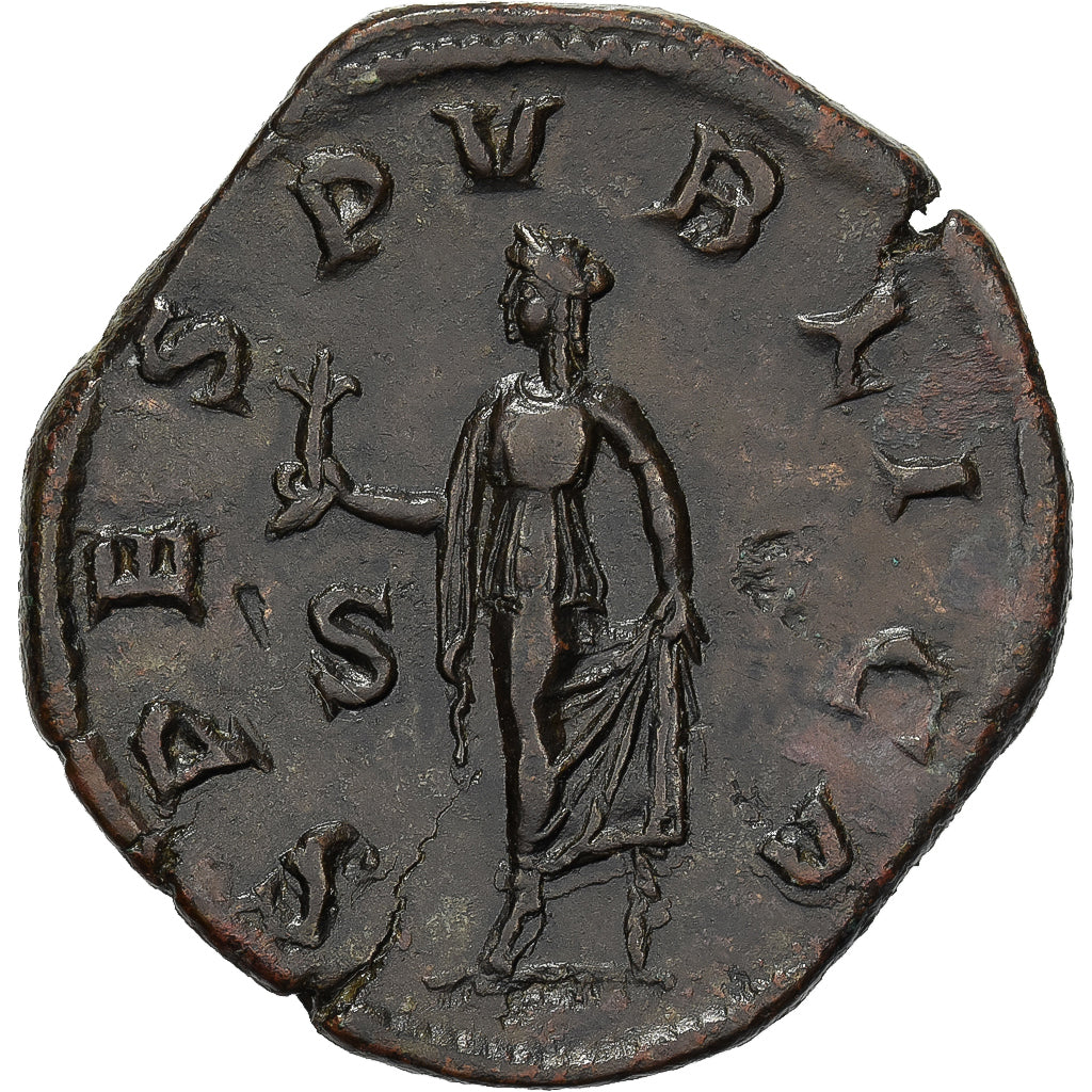 Severus Alexander, Sestertius, 231-235, Rome, Bronze, AU(50-53), RIC:648b
