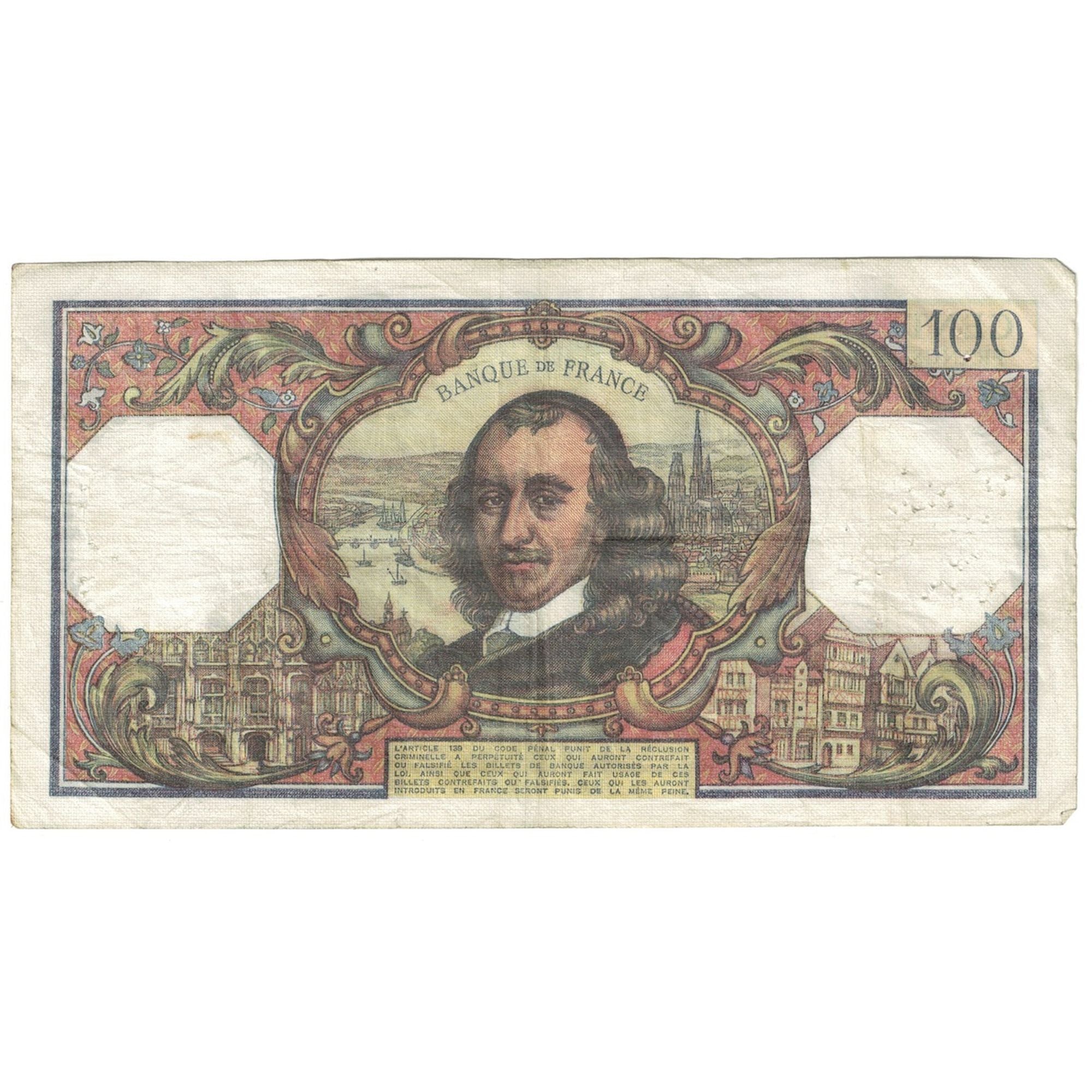 Francja, 100 Francs, Corneille, 1975, O.893, VF(20-25), Fayette:65.50, KM:149e