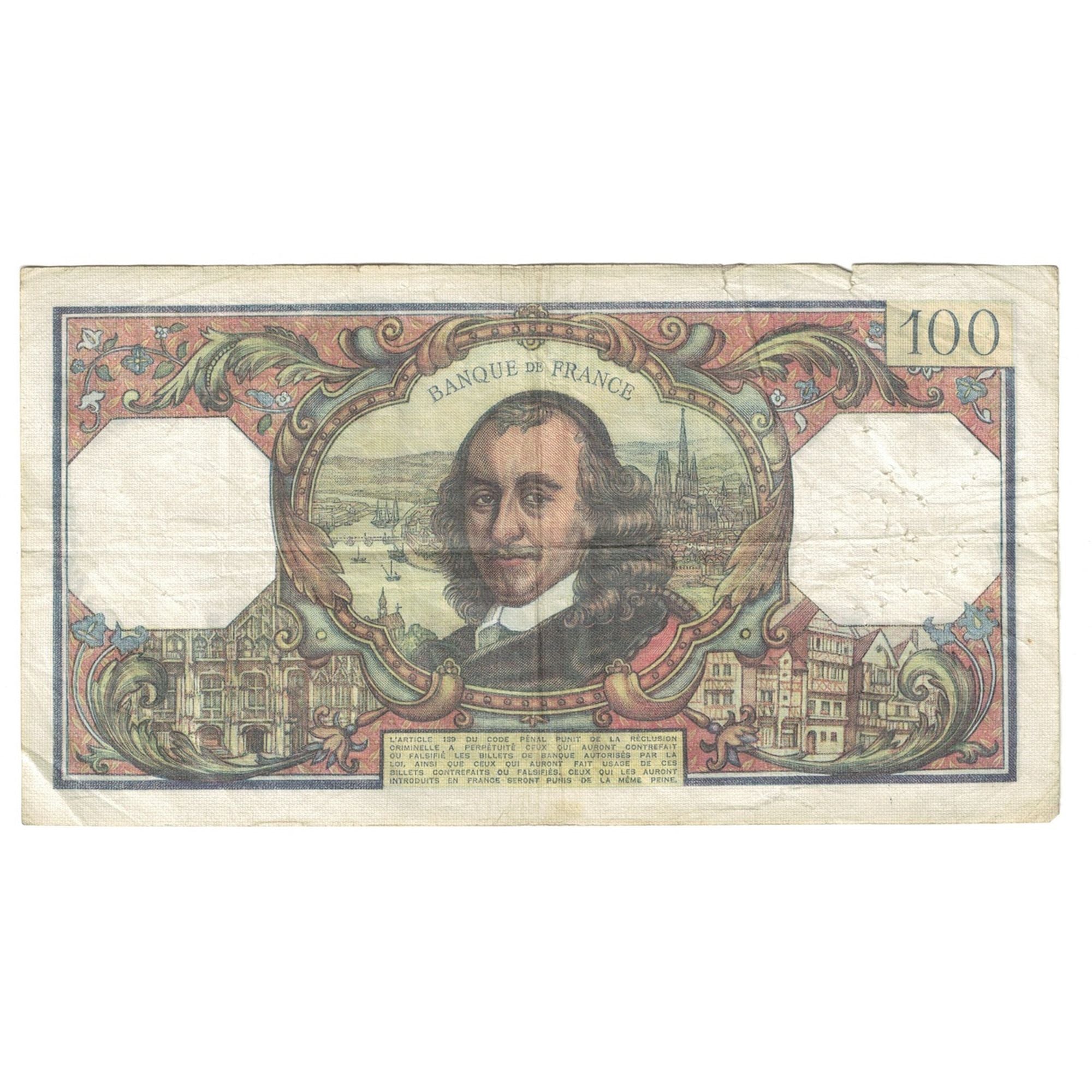 Francia, 100 Francs, Corneille, 1976, P.993, MB, Fayette:65.54, KM:149f
