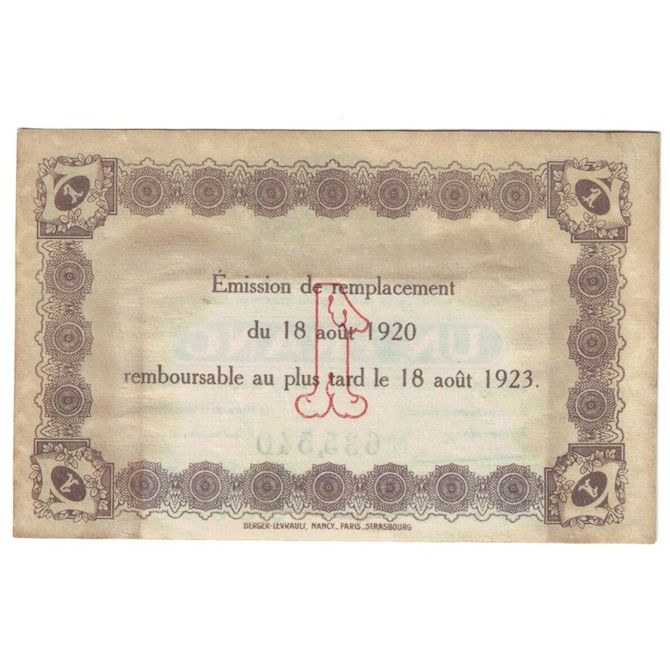 France, Le Havre, 1 Franc, 1920, EF(40-45), Pirot:68-22