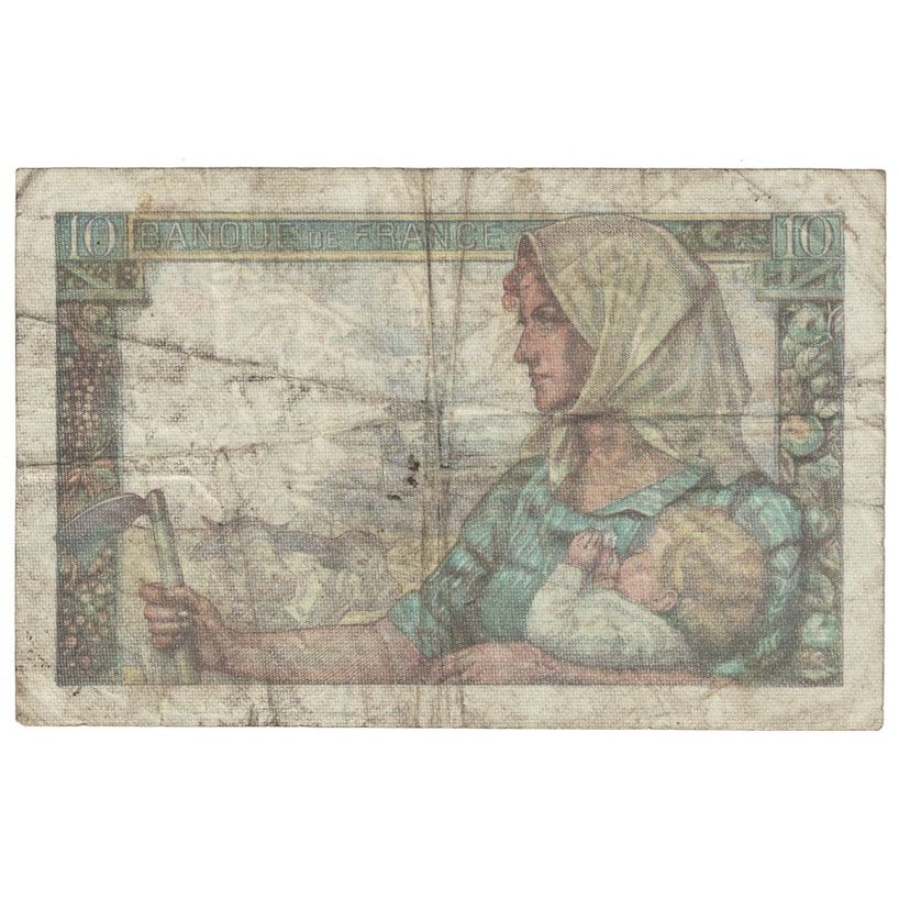 Frankreich, 10 Francs, Mineur, 1946, Y.117, S, Fayette:8.15, KM:99e