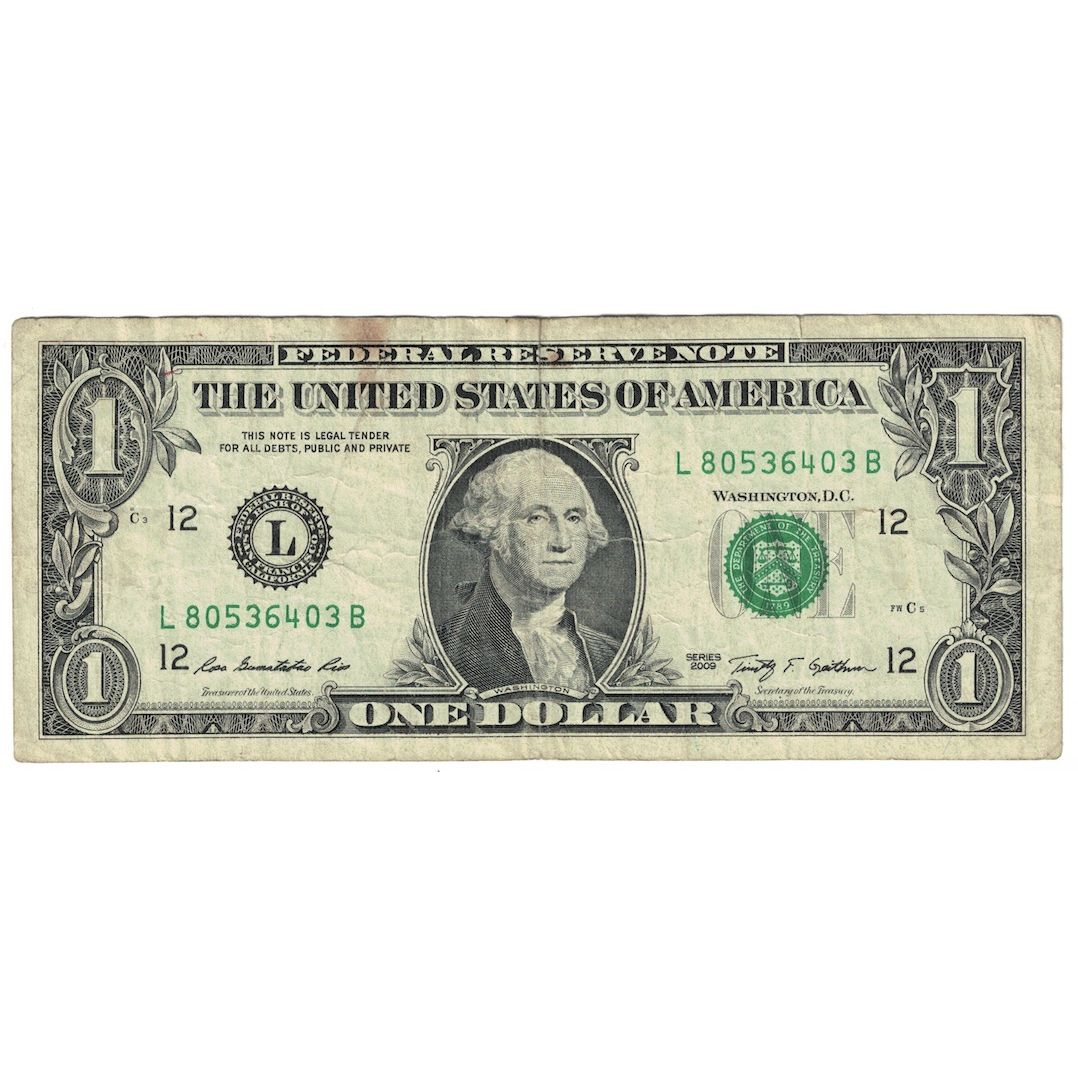 Banconote, Stati Uniti, One Dollar, 2009, San Francisco, KM:4922, MB+