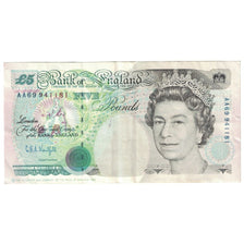 Banknote, Great Britain, 5 Pounds, undated (1991-1998), KM:382b, AU(50-53)